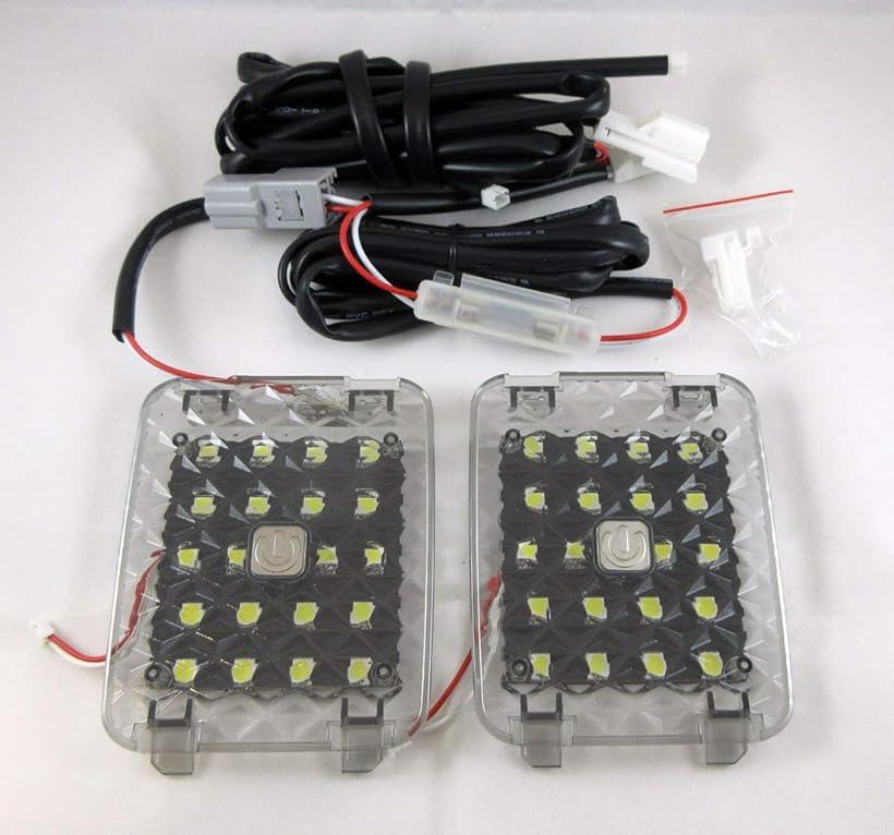 互換品® 互換品 アルファード ヴェルファイア 30系 ラゲージ ラゲッジ 増設ランプ 増設キット トヨタ LED 新型 左右2個取付タイプカラー画像を使った取り付け説明書付き