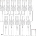 40個3ml 香水スプレーボトル ガラス製 ミニ 携帯用 芳香剤 消臭剤 小分けボトル クリア(3ml)