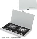 BLUECRAFT メモリーカード ケース SDカードケース microSD ホルダー アルミ スリム 静電対応 最大6枚収納 SD2枚 + microSD4枚...