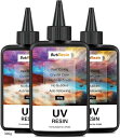 レジン液 UVレジン液 大容量 ハードタイプ UV‐LED対応 高い透明度 急速硬化 黄変なし 低刺激 DIY レジンアート(透明, 300g)