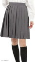 プリーツスカート 無地 学生 制服 車ヒダ スクールユニフォーム 女子高生 中学 e210(グレー 48cm, XL)