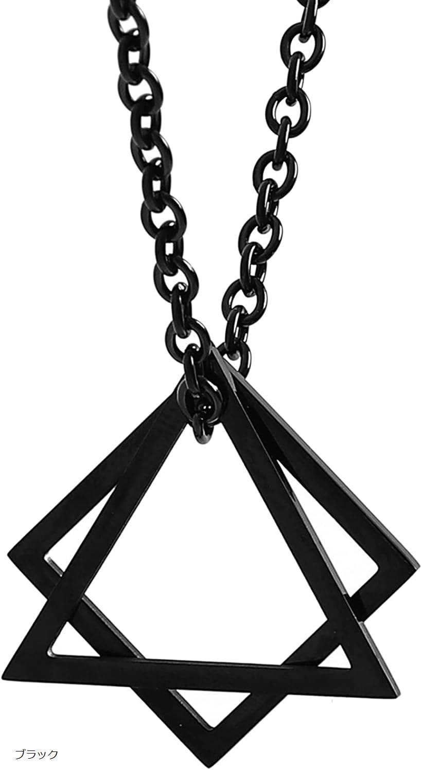 ネックレス-メンズ- サージカルステンレス-金属アレルギー対応-ネックレスメンズ-アクセサリー(ブラック)