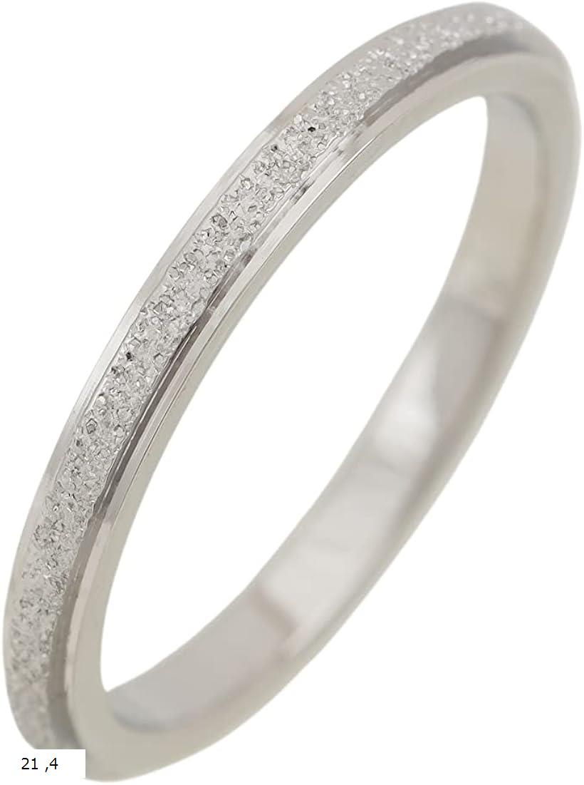 サンドストーム 砂目ステンレスリング 肌に優しいステンレスリング ギフトボックス付き ステディリング..