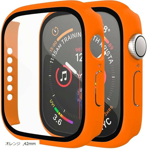 アップルウォッチ カバー Apple watch ケース 保護ケース 保護カバー(オレンジ, 42mm) アップルウォッチ カバー Apple watch ケース 保護ケース 保護カバー(オレンジ, 42mm)