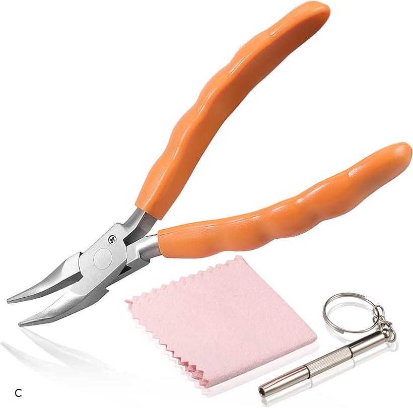 【楽天ランキング1位入賞】メガネ調整ペンチ メガネ用ヤットコ メガネやっとこ 先曲ラジオペンチ 先曲..