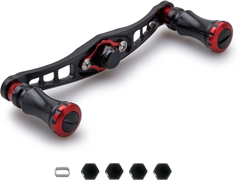 92mm ベイト リール ハンドル シマノ ダイワ アブガルシア 通用 ベイトリール Chess Series ブラック ..