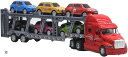 トレーラー おもちゃ 玩具 大きい ミニカー 大型 大きめ 1/48 トラック 合金 レッド(赤)