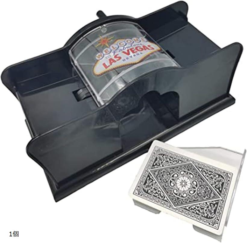 カードシャッフラー 手動式 電源不要 電池不要 カードゲーム (1個)