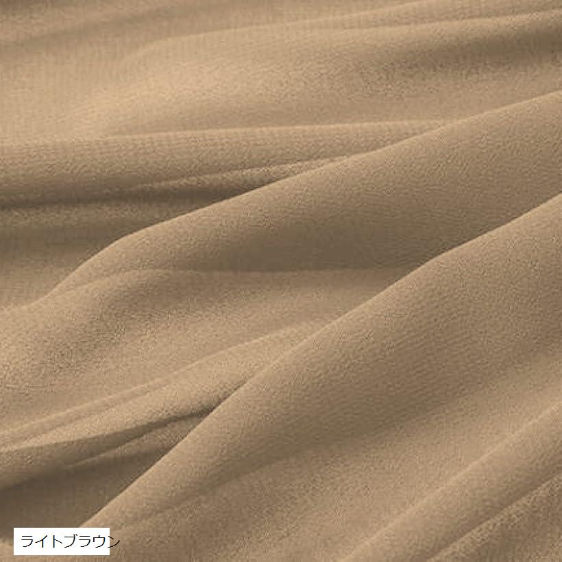 100D ソフト シフォン 生地 2mx幅1.5m 手芸 布 薄手 (ライトブラウン)