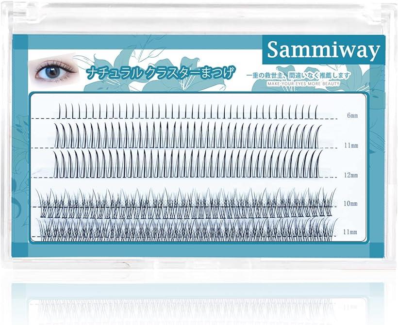 SAMMIWAYつけまつげ ナチュラル DIY つけまつげ下 5種類のまつげセット( 11cmx2cmx16cm)