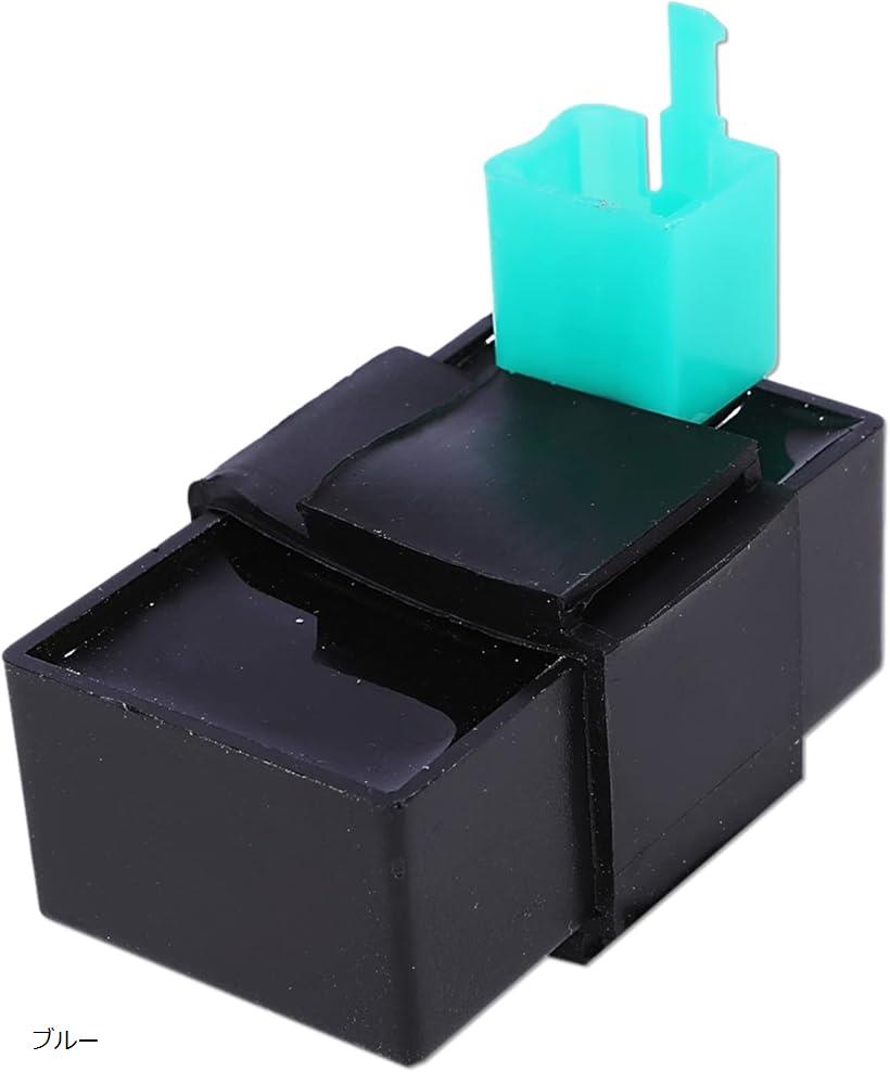 CDI 点火システム 電子点火器 オートバイ エンジン 点火不良改善 50cc 110cc ブルー (ブルー)