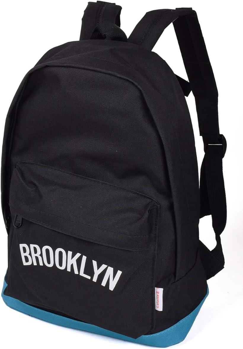 リュック キッズ 男の子 子供 リュックサック ずり落ち防止 ストラップ付 キッズリュックサック 子供用 保育園 幼稚園 通園 遠足 (ブルックリンブラック)(4.0)