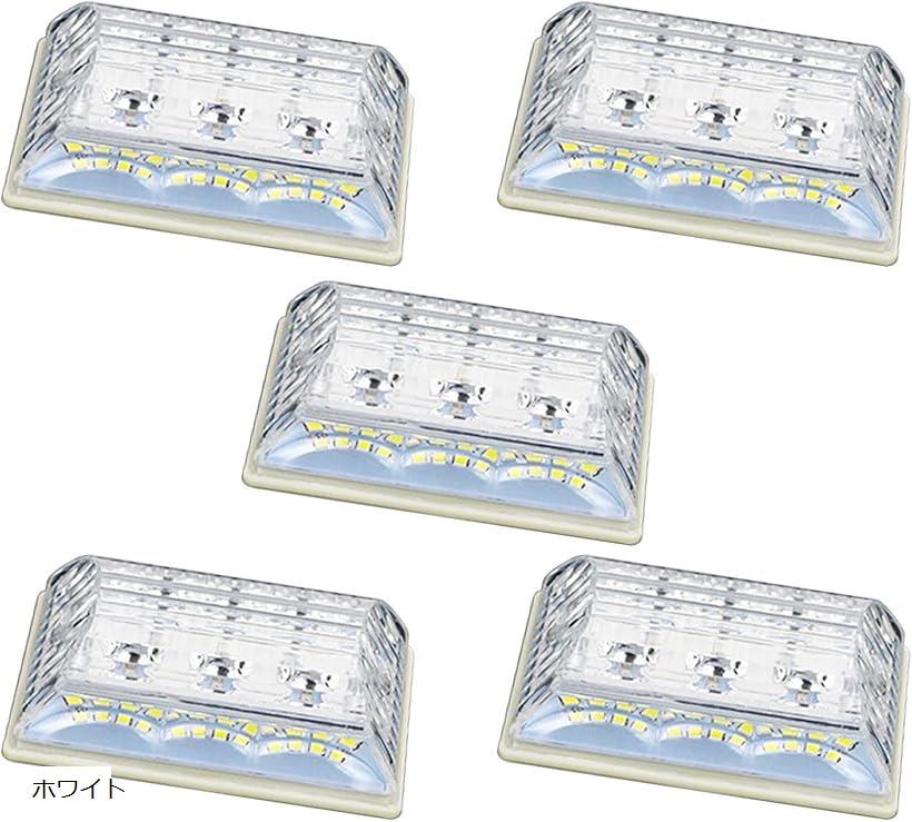 互換品モデルノ ラ テール サイドマーカー トラック 24V アンダーライト付き 防水 LED 102mmx87mmx34mm..