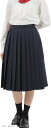 プリーツスカート 無地 学生 制服 車ヒダ スクールユニフォーム 女子高生 中学 e210(ネイビー 60cm, XL)