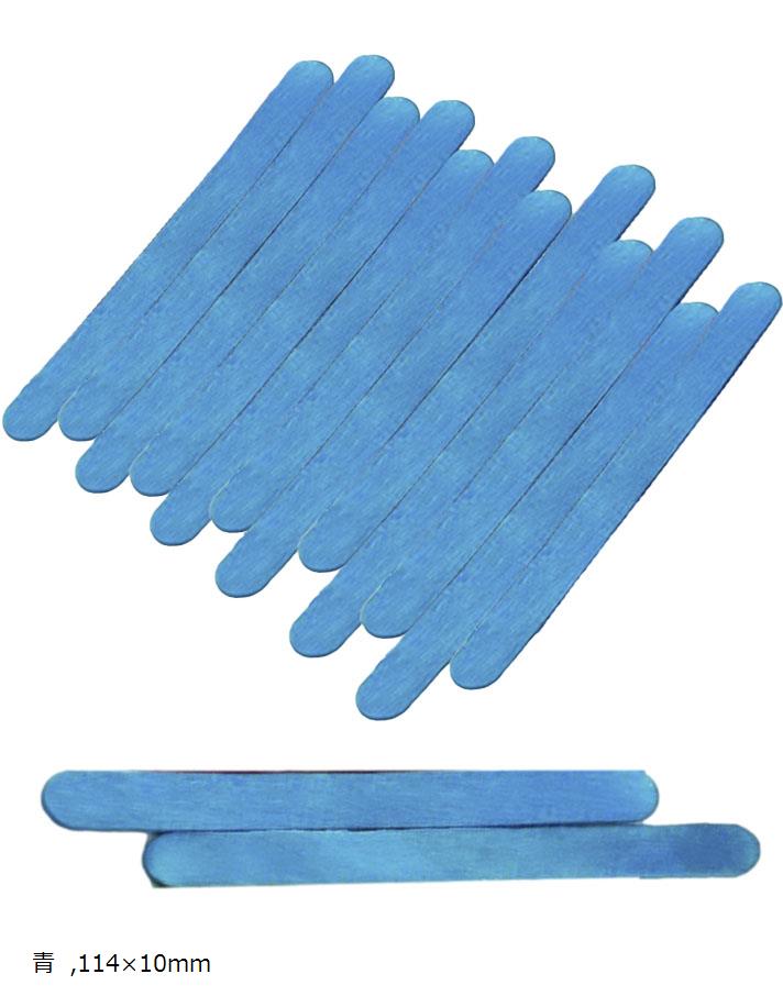 工作用 アイススティック 木製 500本入 114x10mm 棒 手作り DIY(青, 114x10mm)