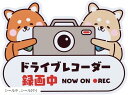 ドライブレコーダー ステッカー 録画中 カーステッカー ドラレコ(ホワイト)