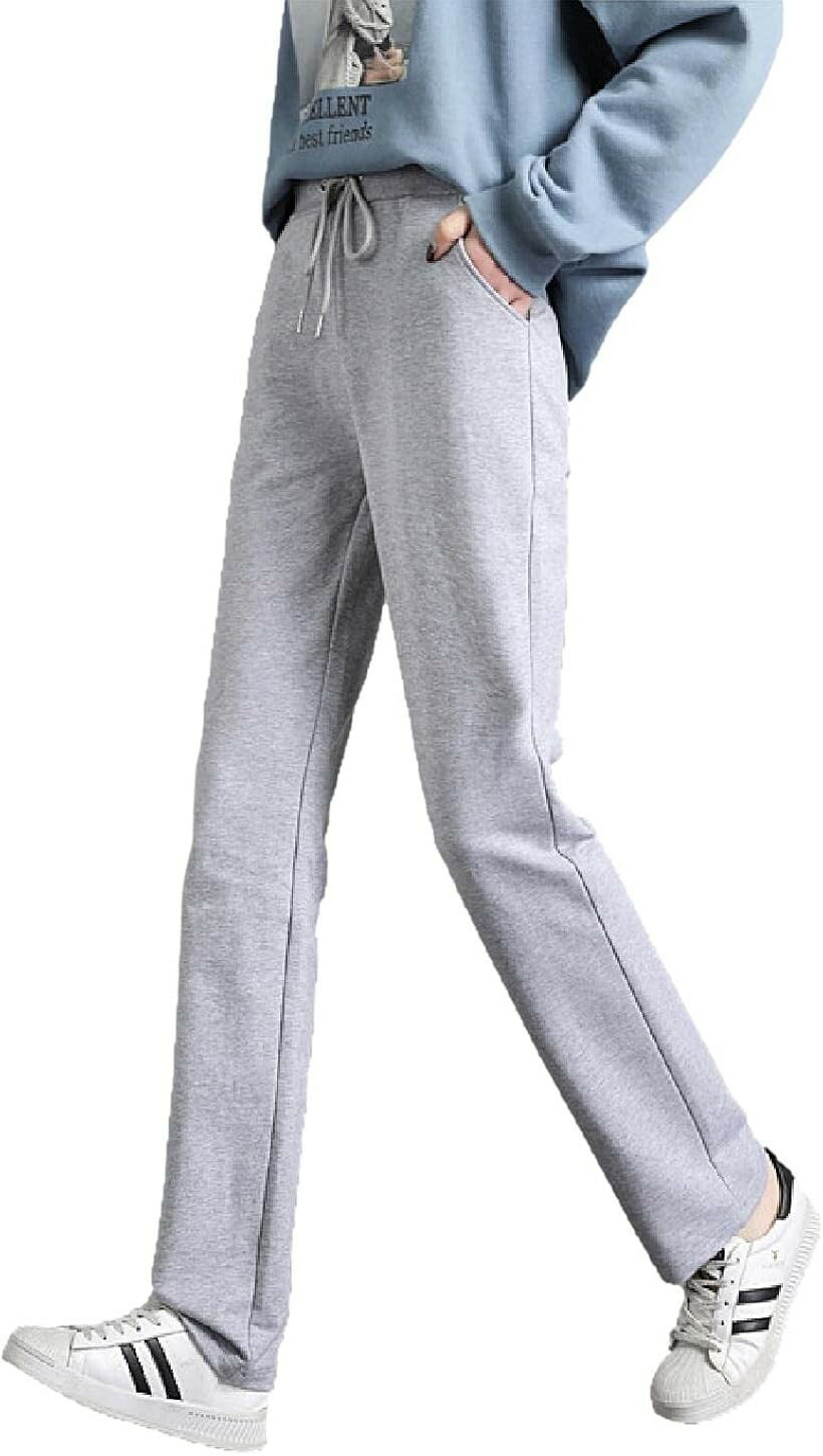 ファルファデ ロング パンツ スポーツ ウェア ストレッチ ストレート レディース スウェット トレーニング フィットネス M グレー (グレー, M)