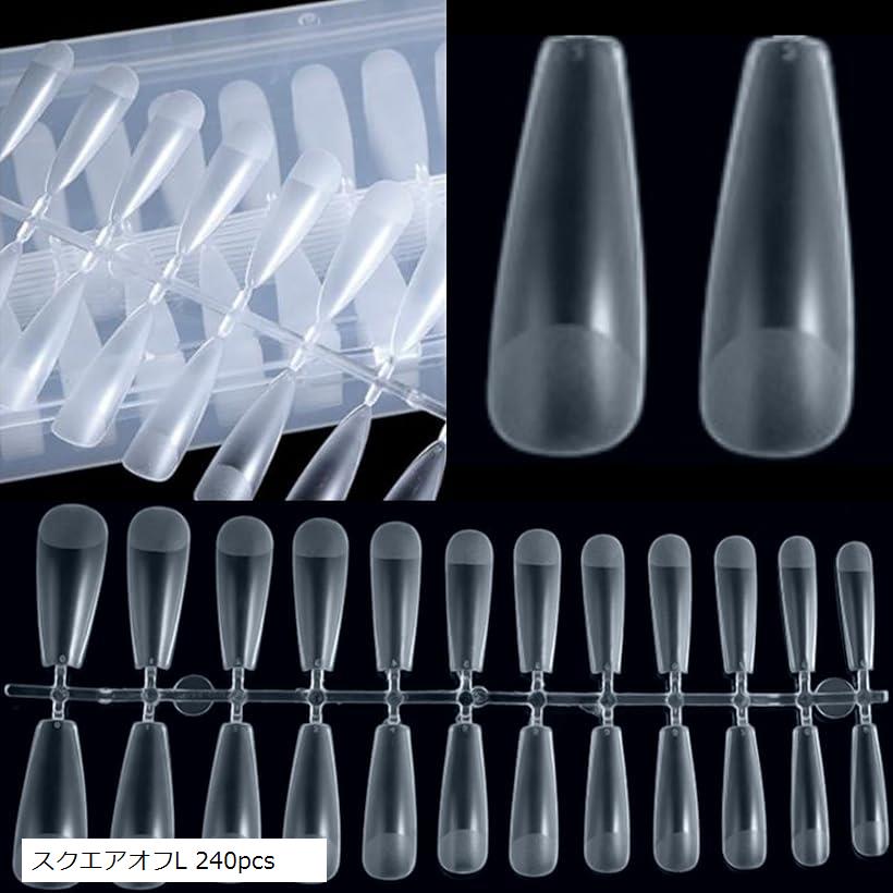 【楽天ランキング1位入賞】ネイルチップ 超薄 半透明 自然なフィット感 艶消 密着 高耐久 クリア(スク..