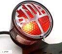 互換品 LED オートバイ ブレーキ点灯 テールライト ランニングランプ 文字 汎用簡単交換 チョッパー 純正 公道OK(STOP, 1)