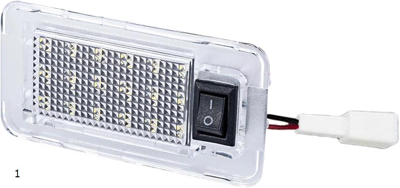 互換品 汎用 LED ラゲッジランプトヨタ タイプA 1個 ルームランプ 車内灯 トランク ライト スイッチ付き 純正交換 パーツ (クリア)