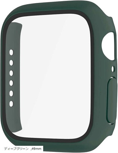 アップルウォッチ カバー Apple watch ケース 保護ケース 保護カバー(ディープグリーン, 49mm) アップルウォッチ カバー Apple watch ケース 保護ケース 保護カバー(ディープグリーン, 49mm)