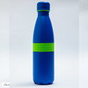 ステンレスボトル 炭酸対応 保冷 保温 カラフル 水筒 500ml サステナブル マイボトル エコ カーボンニュートラル(ブルー)