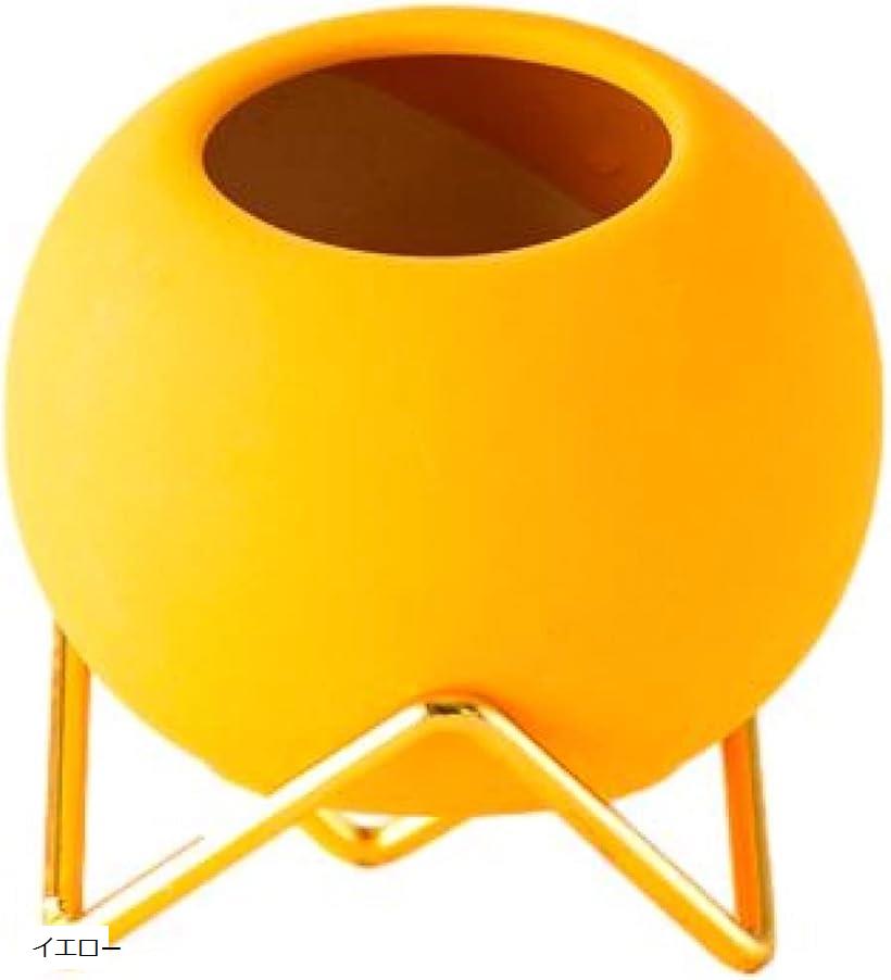 多肉植物 ミニ プランター かわいい おしゃれ 植木鉢 フラワー ポット 観葉植物 イエロー (イエロー)