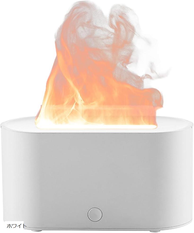 加湿器 卓上 炎 焚火 七色 小型 USB給電式 乾燥対策 静音 寝室 リビング オフィス おしゃれ インテリア..