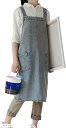 エプロン メンズ レディース デニムエプロン かぶるだけ(ライトブルー, Free Size)