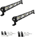 互換品 LED作業灯 ワークライト 12V / 24V 兼用 薄型 13インチ 120W 車 集魚灯 トラック 各種作業車対応 2個120W