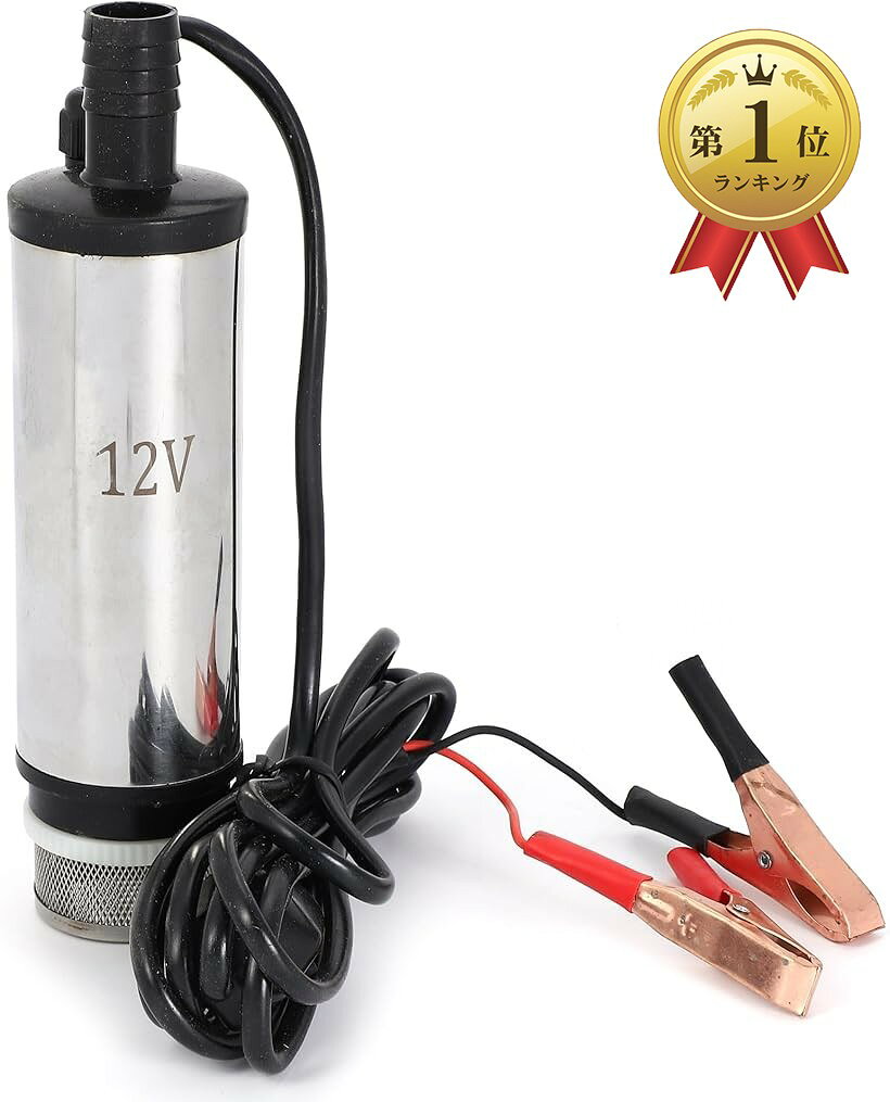 【楽天ランキング1位入賞】小型 水中ポンプ 12V 80W 毎分 30L スイッチ式 ビルジポンプ  ...