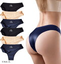 ショーツ レディース 6枚組 ブラジリアンカット シームレス 可愛い下着 高通気性 伸縮性 パンツ(E Style, XL)
