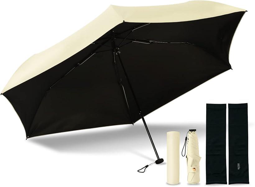 現役皮膚科医監修国内機関UVカット率100%認証 超軽量145g 日傘 折りたたみ傘 晴雨兼用 メンズ レディー..