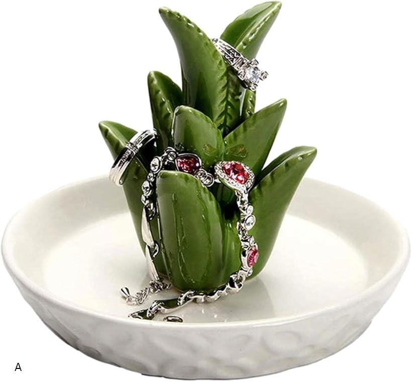 アクセサリー トレイ ジュエリー トレー アロエ 収納インテリア 置物 小物 入れ(A)