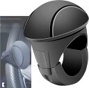 ハンドルスピンナー ハンドルノブ ハンドルスピナー 車 トラック フォークリフト トラクター 船舶(黒, 62mm)