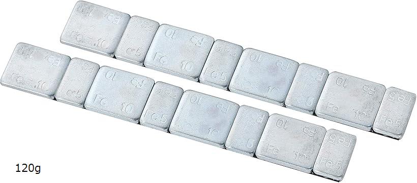 鉄製 ホイール バランサー バランスウェイト 薄型 貼り付け テープ おもり 小分け使用 (120g)