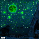 ウォールステッカー 星 光る 1049点 蓄光シール 夜光ステッカー 光るシール 子供部屋 壁 天井(グリーン)