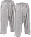 ステテコパンツ メンズ 7分丈 下着 ロング ニットトランクス 前閉じ グレー2枚(グレー, LL)