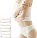 使い捨てショーツ パンツ 7枚セット 防災 旅行 入院(ホワイト, XL)