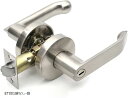 ドアノブ 室内 寝室 玄関 浴室に適用 レバーハンドル錠 アルミニウム合金の主体(ET001鍵なし-銀)