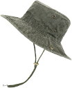 ファリハット レディース アウトドアハット 帽子 コットン 登山 キャンプ(カーキ, Free Size)