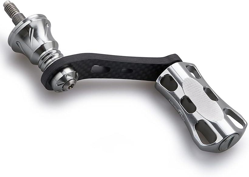 42mm リール ハンドル 22mm ノブ 搭載 シマノ ダイワ スピニングリール 通用ライトゲーム 渓流釣り Wave Series ガンメタル 620 (ガンメタル)