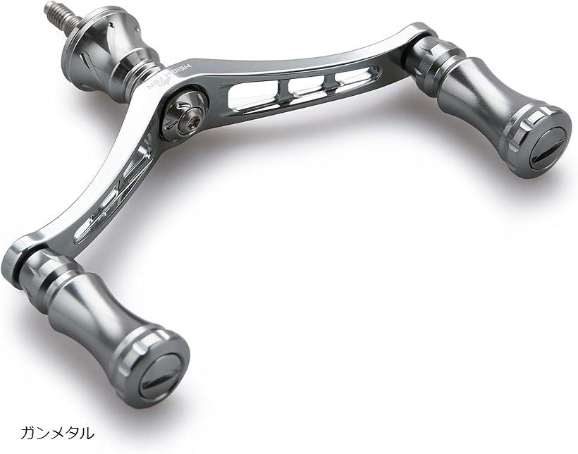 92mm リール ハンドル 15mm ノブ 搭載 シマノ ダイワ 通用 スピニングリール用 Chess Series ガンメタル 582 (ガンメタル)