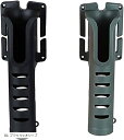 ST TS 腰ベルト用 ロッドホルダー 2色セット ロッドスタンド フィッシングベルト ランガン 釣り 内径約3.5cm 01 ブラックxオリーブ(01 ブラックxオリーブ)
