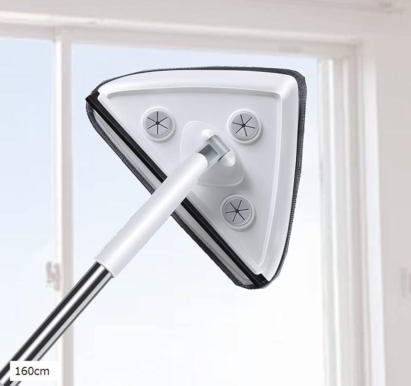 窓掃除道具 窓拭き ワイパー 水切りワイパー スクイージー 窓拭きグッズ セット (white)