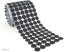 【楽天ランキング1位入賞】丸型 面ファスナー 直径20mm 200組セット オスメス(ブラック)