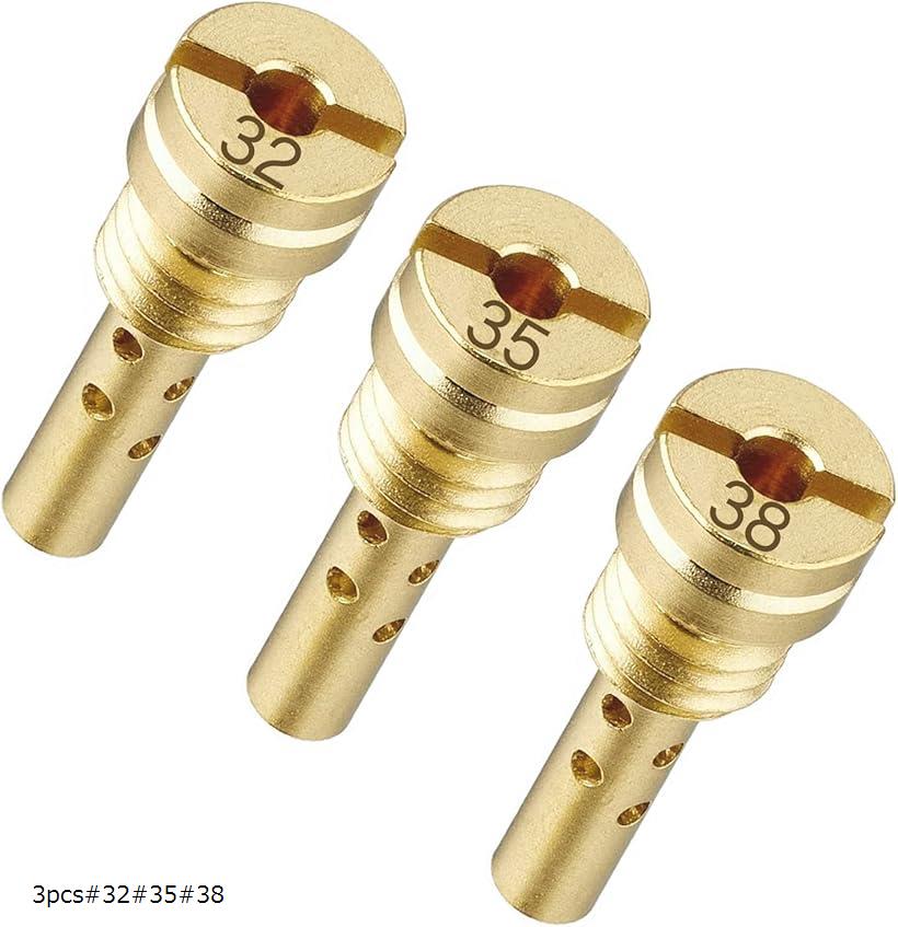 パイロットジェット セット 8サイズ 15X5.4バイク用 ジェットパイロット スローパイロットジェット キャブレターセッティング(3pcs#32#35#38)