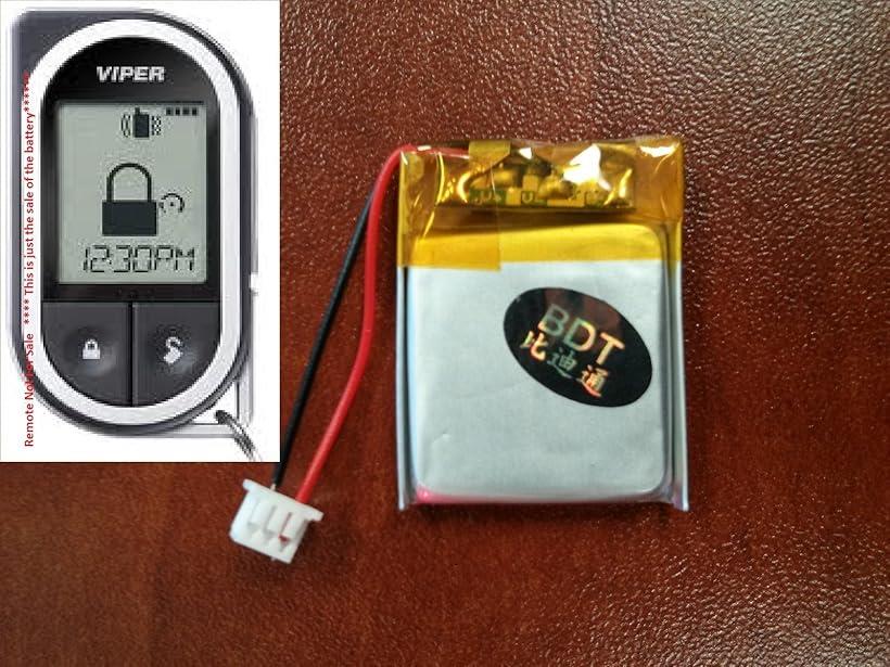 VIPER バイパー/ CLIFFORD クリフォード 5704 5901 3303 570.4x 50.7x 330.3x 7752V 7752X 双方向モノクロ液晶リモコン用 交換バッテリー