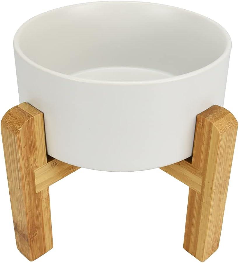 【楽天ランキング1位入賞】ペット用 竹製スタンド付き フードボウル ウォーターボウル 竹製台座 取り外..