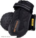 マットトラッカーズ 犬 靴 ケガ防止 傷口保護 オールシーズン犬用靴 1足 2個入り S(ブラック, 4号(S) 7.6 - 8.3 cm)